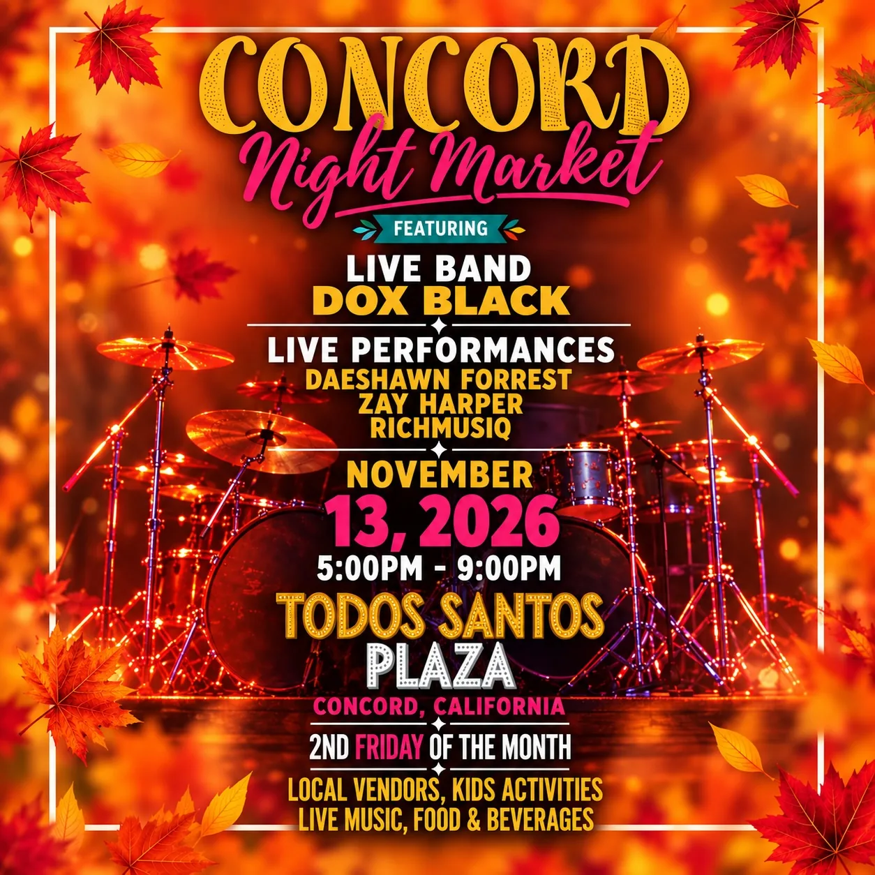 Musiq in the Park — Concord Night Market