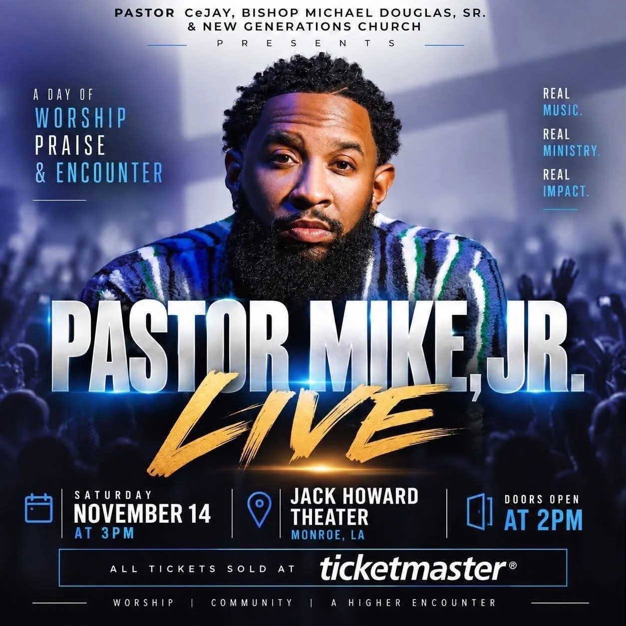 Pastor Mike Jr. at WL Jack Howard Theatre image
