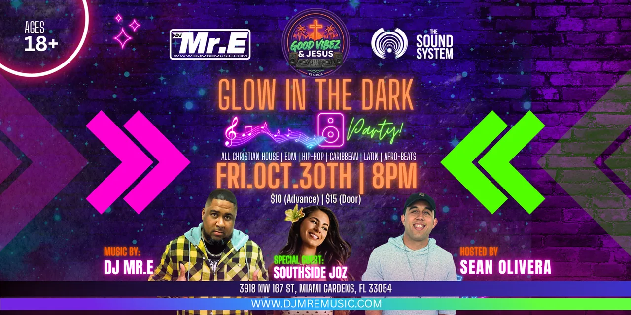 GOOD VIBEZ & JESUS: Glow in the Dark Party