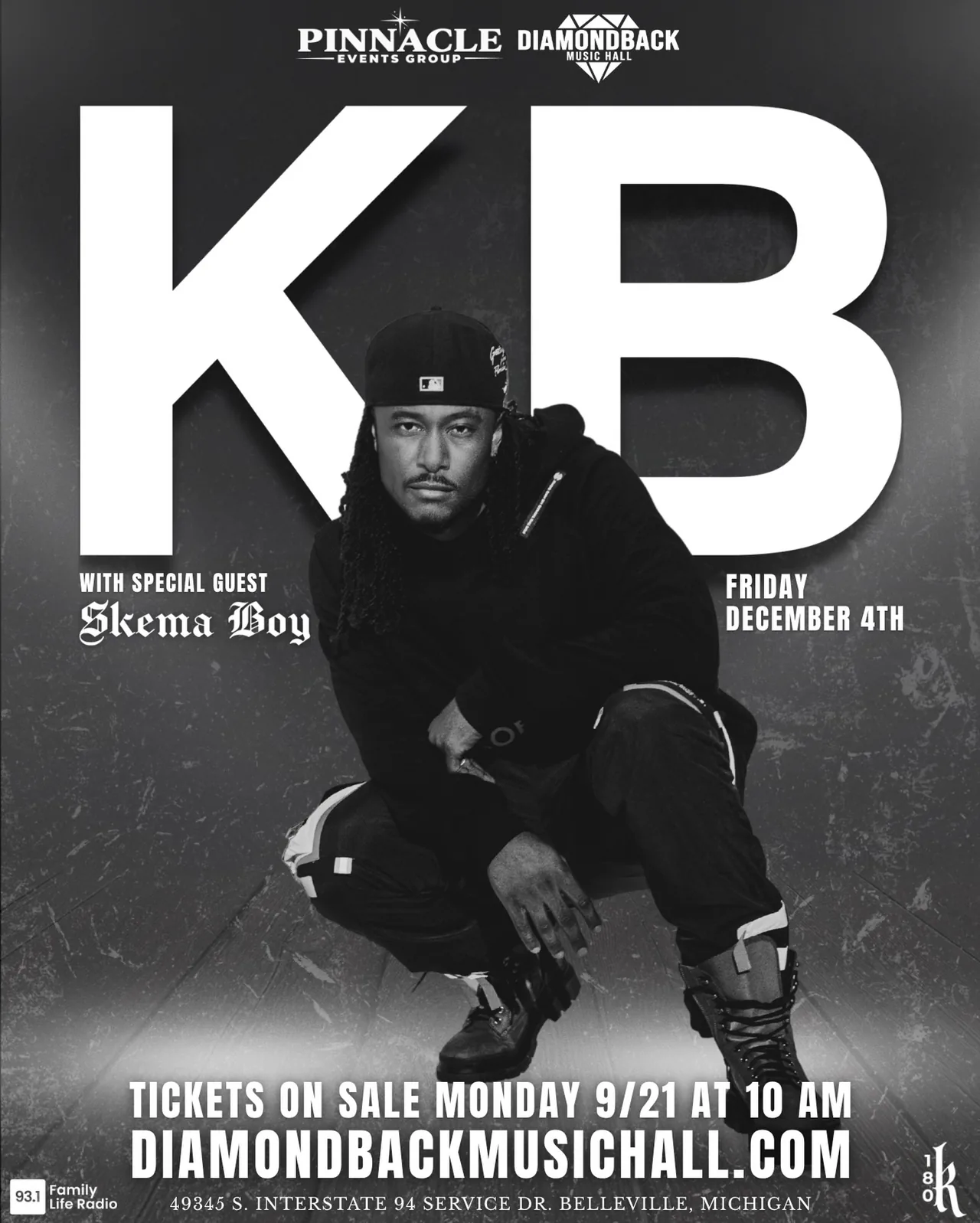 KB at Diamondback Music Hall — with Skema Boy image